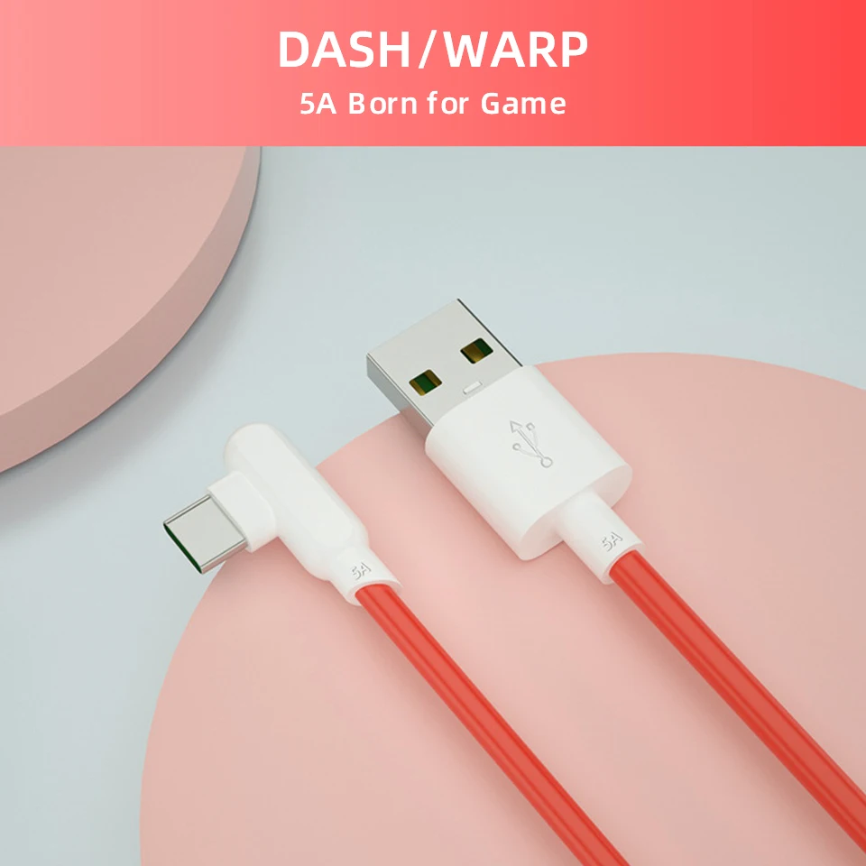 Câble de Usb C 90 degrés pour câble de tableau de bord Oneplus câble de chargement rapide rapide One Plus Nord 8 Pro 5g 7 T 6 fil de chargeur de chaîne 1m 1.5m 2m