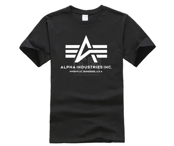 

Men's T shirts Fashion 2017 Alpha Industries T shirt Cotton Short Sleeve Tee Shirts Casual Hip Hop Tshirt Summer hipste T Shirts