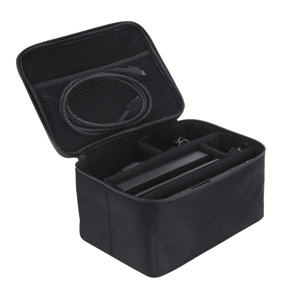 Travel Protective Durable Large Capacity Black Storage Bag Splashproof Portable Zipper Carry Case Multi Use For Nintend Switch