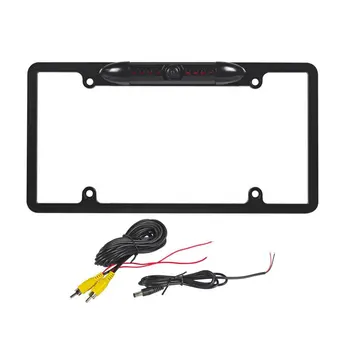 

American Car Camera License Plate Frame License Plate Holder Practical Multifunctional Camera License Plate