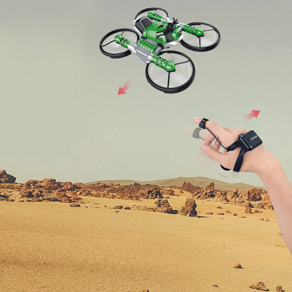 WiFi FPV RC Дрон 2 в 1 складной мотоцикл вертолет с камерой 0.3MP высота удержания RC Квадрокоптер игрушка для детей лучший подарок