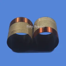 2 шт 61,5 мм 61,5 ядро 8 Ом Бас Звуковая катушка BASV черный алюминиевый НЧ динамик звуковой привод запчасти для ремонта динамика