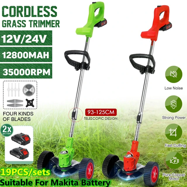 18V 4.0Ah 33cm Cordless Compact Mower With 2 Batteries