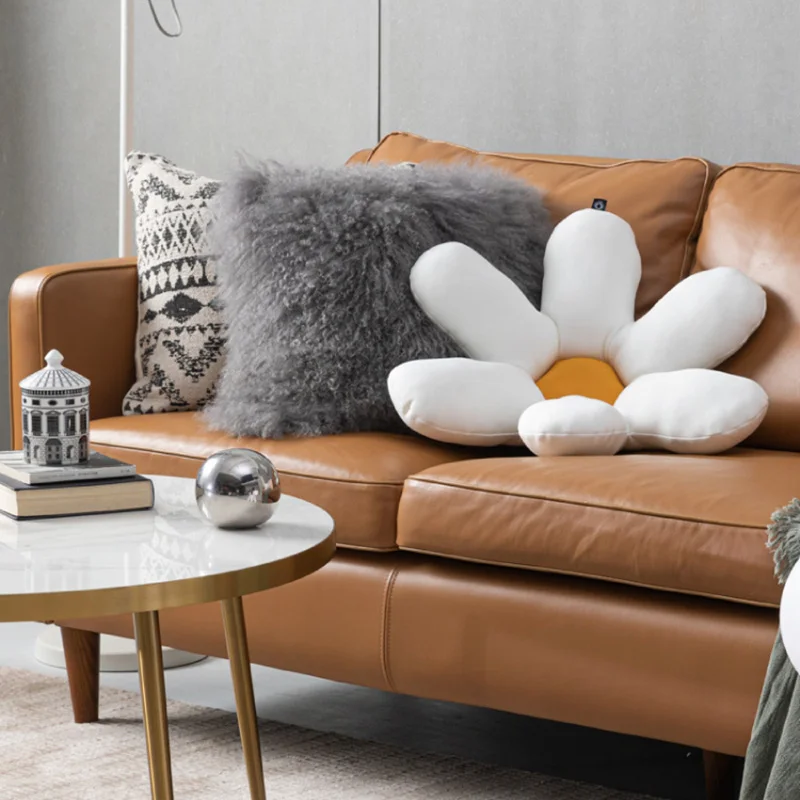 

Six Petals Flower Pillow подушка Creative Cushion Home Decor INS Lovely White Floret Bed Girl Heart Small Daisy Round Cushions