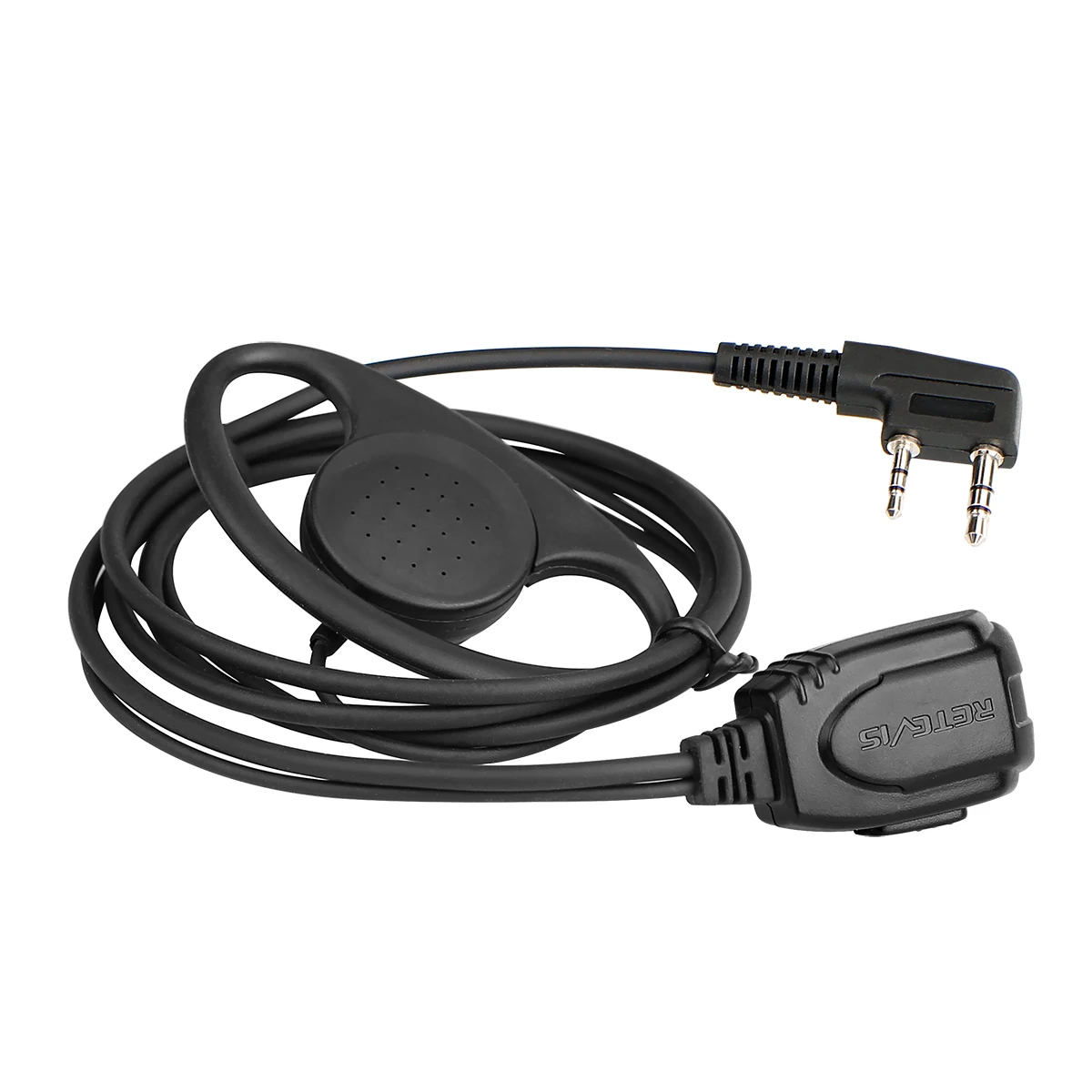 Черный Retevis RE-3224 d-типа наушник для H777/RT21/RT22/RT24/RT1/RT3/RT81/RT двухстороннее радио