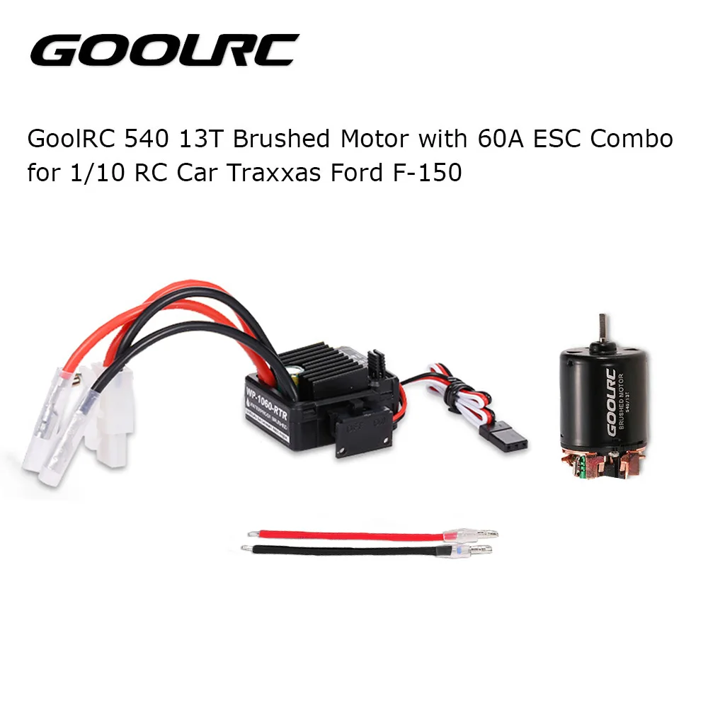 GoolRC 540 13T матовый двигатель с 60A ESC Combo для 1/10 Traxxas Ford F 150 RC автомобильные детали|motor