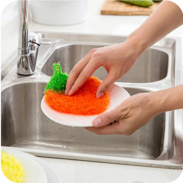 Kitchen Dish Scouring Pad Scrubber Cleaning Sponge with Polyester