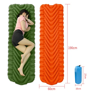

Ultralight Outdoor Inflatable Cushion Sleeping Camping Mat Sleeping Pad Mattress For Camping Hiking Backpacking Travel