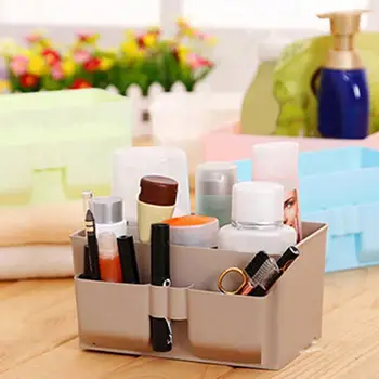 

Office Home Desktop Plastic Storage Box Makeup Organizer Case Holder nice