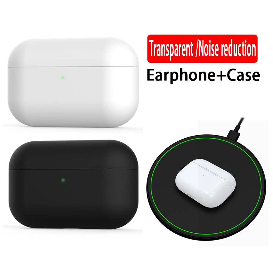 

Mini 1:1 TWS +Kit Case 2in1 Active noise reduction Earbuds Transparent mode Touch Control Bluetooth Earphone Qi Wireless Headset