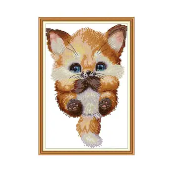 

Lovely Fox Patterns Joy Sunday Cross-stitch Sets for Needlework Embroidery Kit DIY Crafts 14ct 11ct Counted Printed Canvas Floss