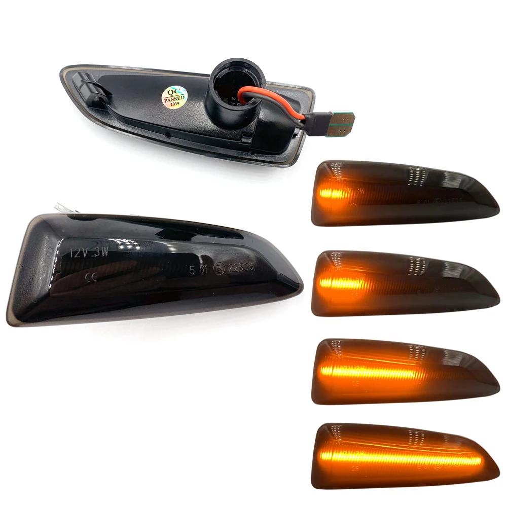 

2PCS Dynamic Turn Signal Side Marker Light For Opel Astra J Astra K Zafira C Insignia B Grandland X Sequential Blinker Light