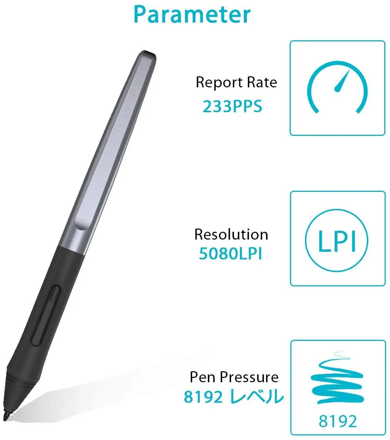 Beste Huion PW100 Draadloze Digitale Pen Batterij Gratis 8192 Niveau Stylus Voor Huion H640P H950P H1060P H610Pro v2 Grafische Tekening Tablet