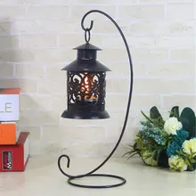 Lamp Candle Glass Bottle Hanger Wedding Dinner Decoration Color Black White Home Retro Glass Ball Hanging Candle Holder