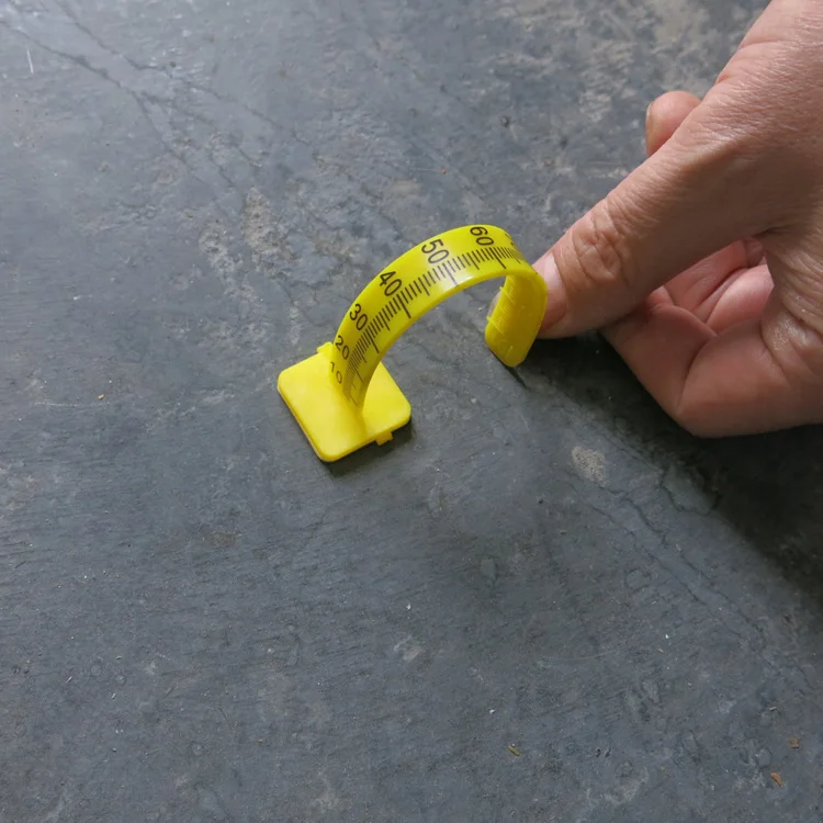 100 мм желтый пол выравнивания колышки для цемента мера залили самонивелирующиеся Штифты 50 упаковка