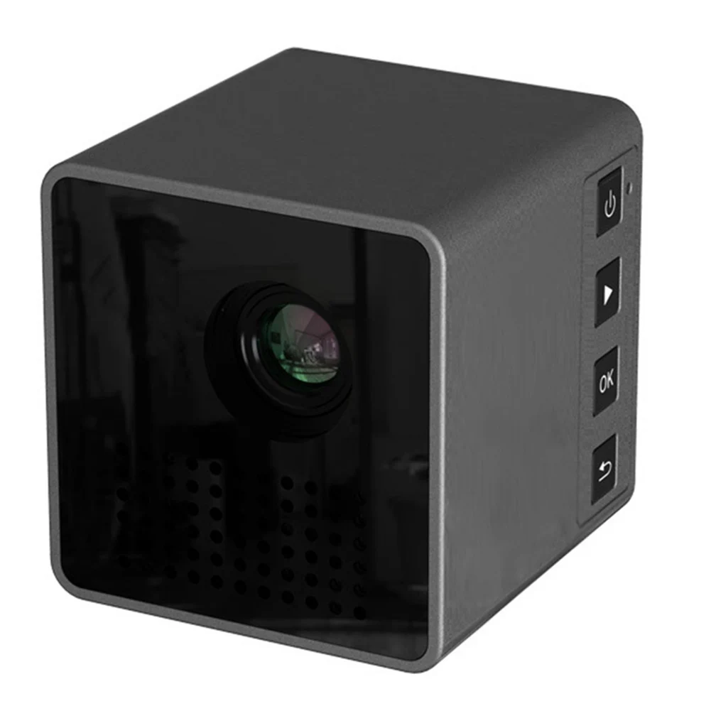 P1S мини куб проектор DLP HD 1080P домашний кинотеатр проекторы беспроводной портативный WiFi для смартфонов FKU66