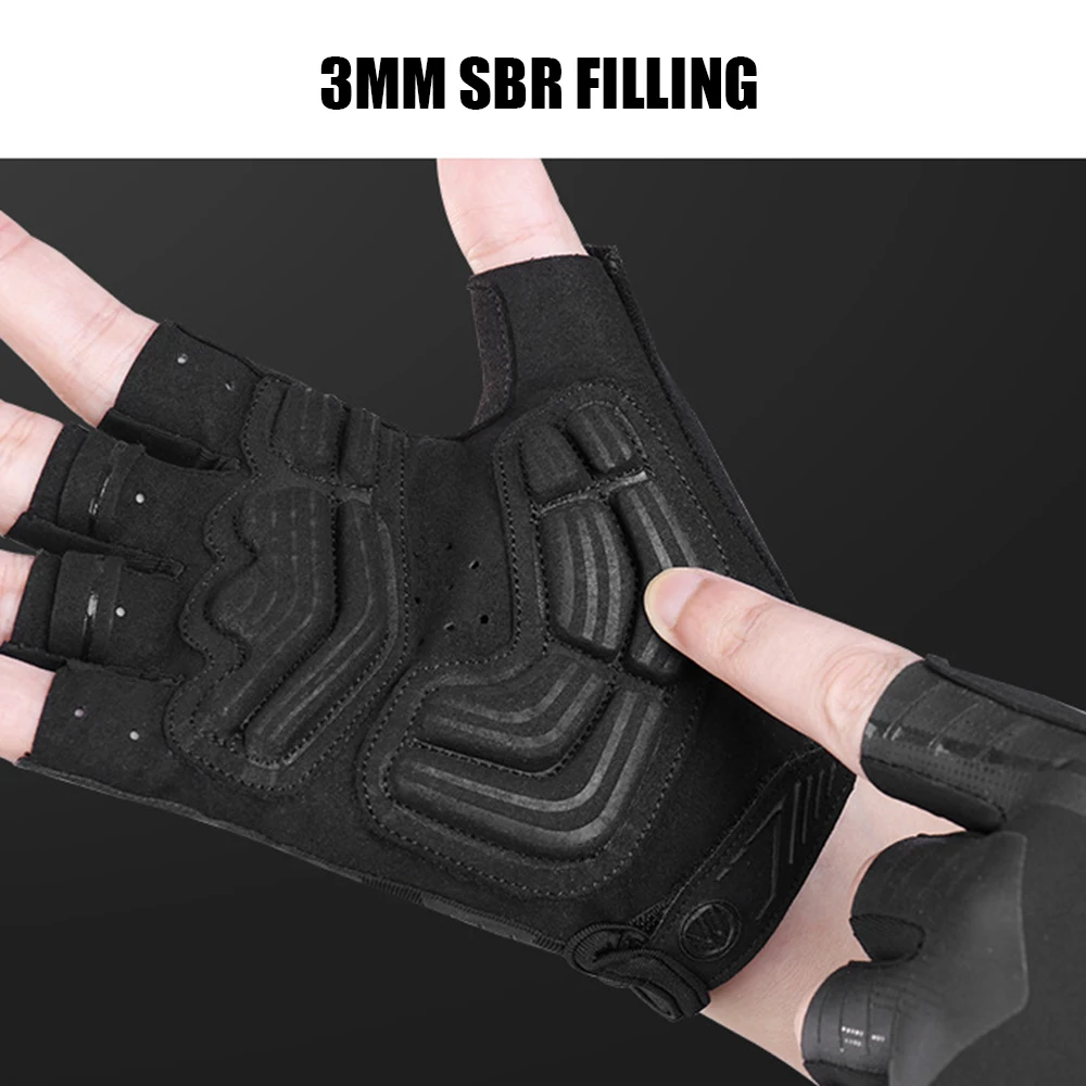New 2019 Pro Velo Half Finger Cycling Gloves SBR Fillings Racing Mountain Bike Gloves Breathable MTB Road Bicycle Gloves