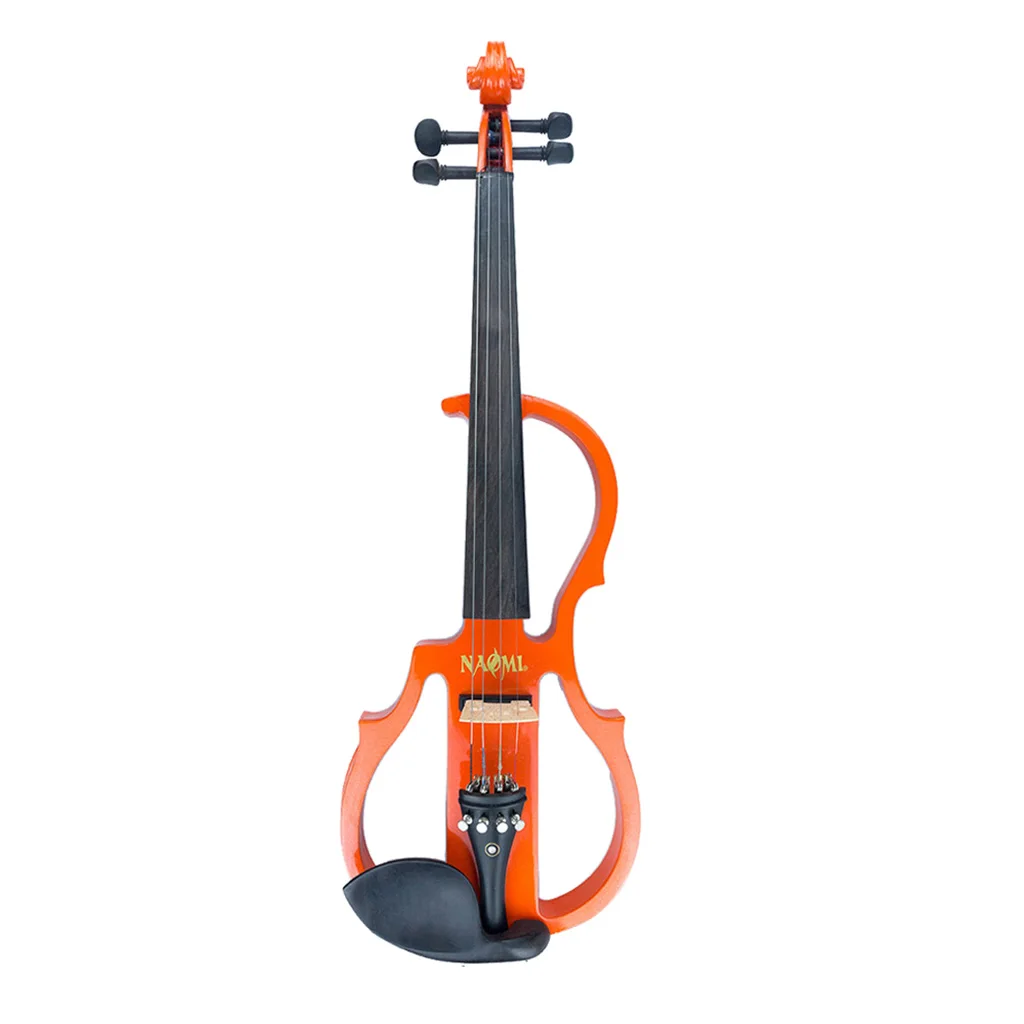 

Orange Violin 4/4 Electric Violin Wood Silent Violin+Bow+Cable+Case