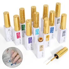 

Nail Art Gel Liner Nail Polish Solid Color Glitter UV Gel Soak Off Spider Gel For Manicure DIY Painting Hook Line Nail Supplies