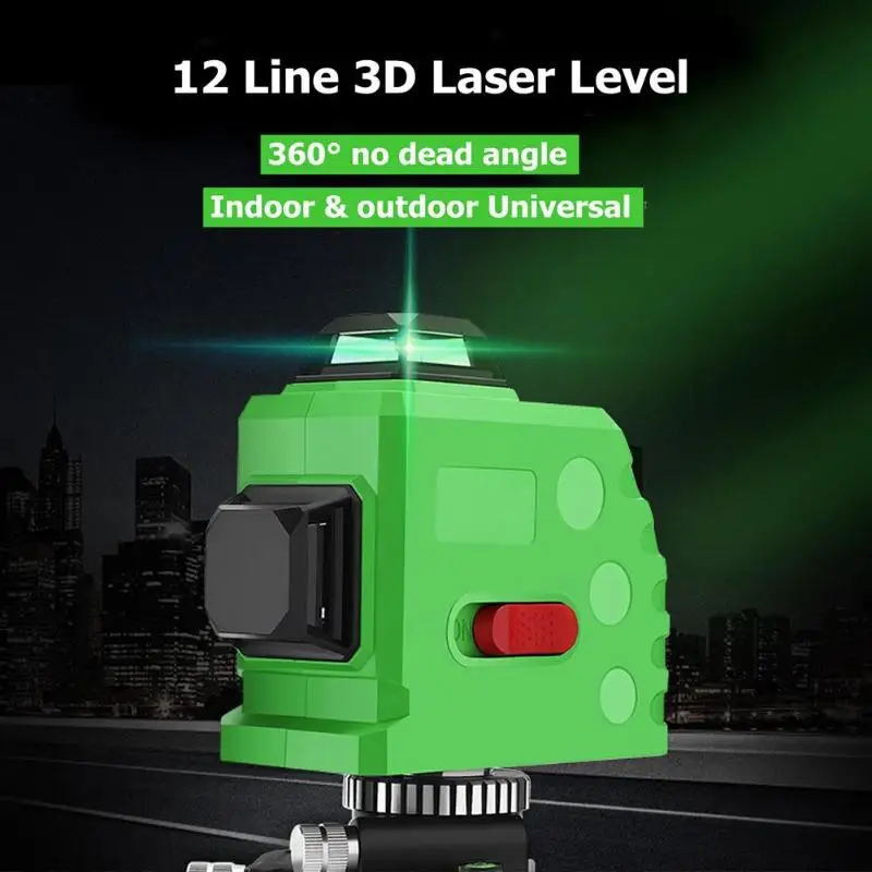 3D Laser Level 360 laser Electronic leveling  LETER 360°no Dead Angle 12Lines DE