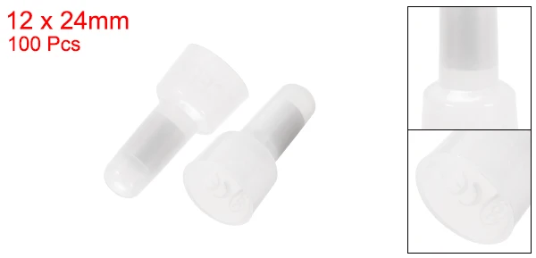 100pcs CE5 Uxcell 100/200 Шт Закрытый Конец Обжимной колпачок нейлоновый провод соединитель алюминиевый сердечник CE5/CE2/CE1 7,2x17/9x19/12x24 мм Кабельные Клеммы - Цвет: 100pcs CE5