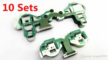 

10Set Original Version Controller Vibration Conductive Keypad flex Film Cable Circuit Board Part For Playstation 3 PS3