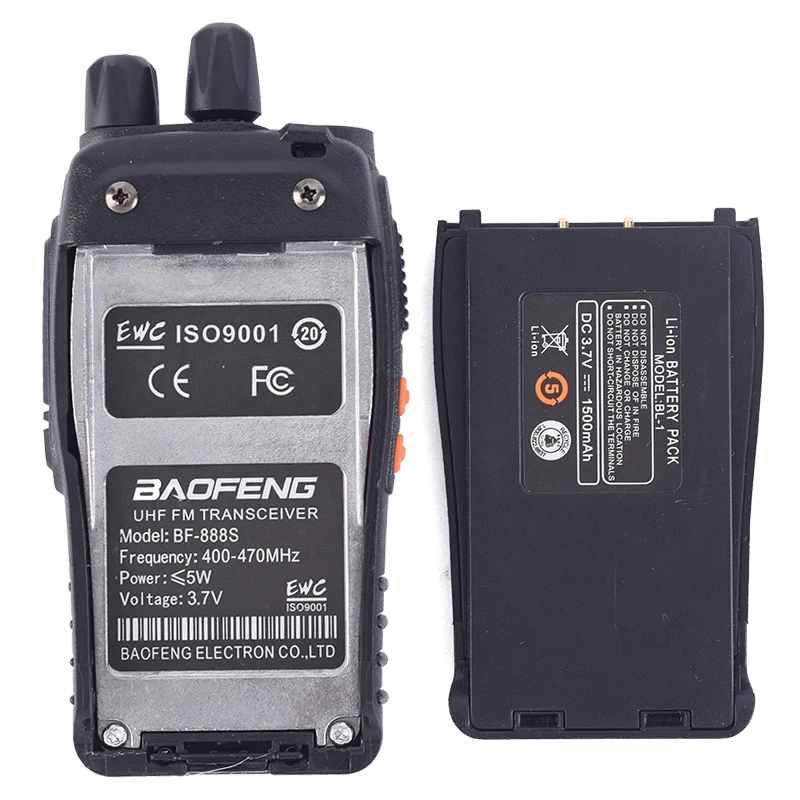 1 шт./2 шт. Baofeng BF-888S рация радиостанция UHF 400-470 МГц 16CH BF 888s радио talki walki BF 888s портативный приемопередатчик