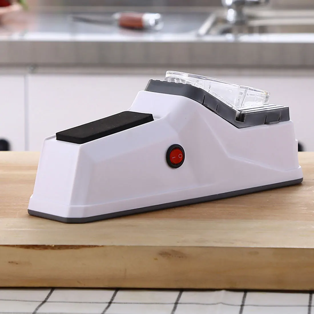 USB Electric Adjustable Knife Auto Sharpener For All Size Knives Cutter
