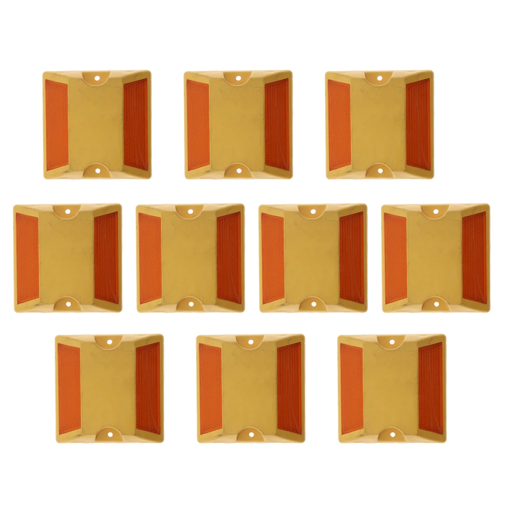 10 Pcs Driveway Reflector - Reflective Road Stud - Road Pavement Markers, Long-Lasting
