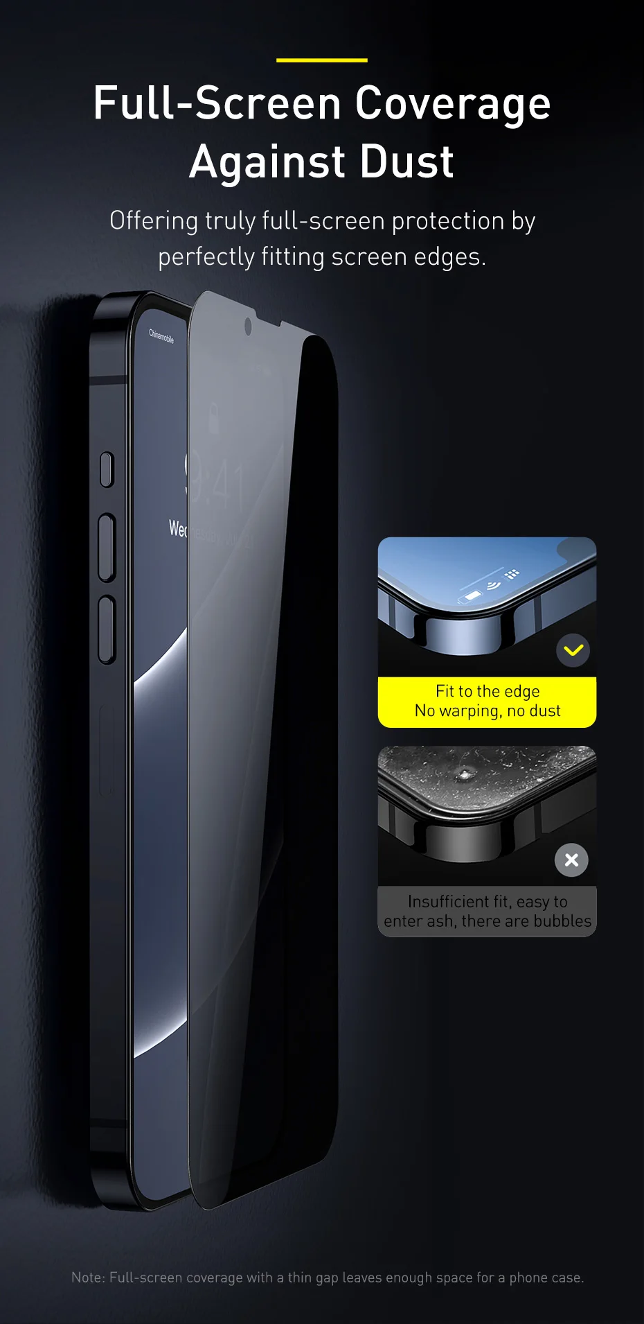 phone tempered glass Baseus 2PCS Tempered Glass For iPhone 13 12 Pro 13Pro Max Mini 2021 Anti Peeping Full Cover Screen Protector Privacy Film Glass mobile screen protector