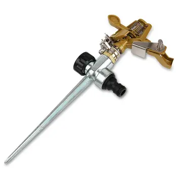 

360 degrees 4 plugs Metal Articulated Automatic Spining Sprinkler Nozzle Irrigation Garden Farm Planting