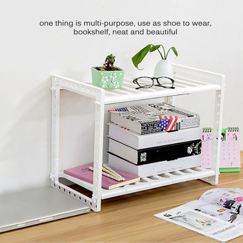 Adjustable 2 Tier Under Sink Shelf Kitchen Storage Organize Rack Holder Expandable Shelf Storage Organizer For Kitchen And Home