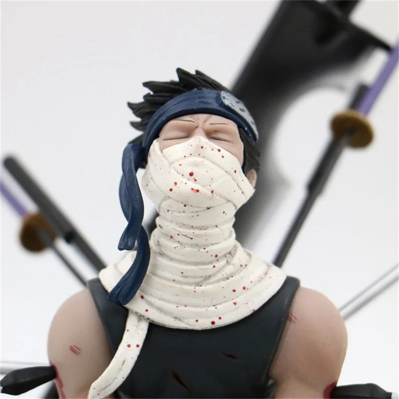 Аниме Наруто Momochi Zabuza Ghost Cut Broadsword Tears Ending Ver. ПВХ фигурка Какаши боец Коллекция Модель подарок 19 см