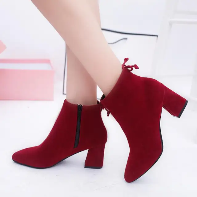 STAN SHARK 2019 nueva moda Otoño Invierno Botines mujer tacones gruesos  Botas casuales mujer Botas femeninas zapatos de mujer 34 43|Botas hasta el  tobillo| - AliExpress