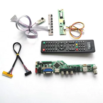 

For LP171WX2-TLA1/TLA2 LVDS 1CCFL 30Pin LCD panel monitor HDMI VGA USB AV RF keyboard+Remote+Inverter T.V56 drive card board Kit
