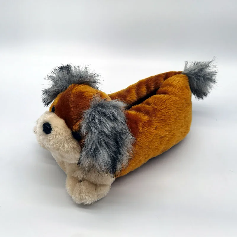 Dog Anime Indoor Slippers Warm Winter Home Fluffy New Fashion Men Women Bread Demon Soft Plush Shoes Unisex Cute Funny Christmas