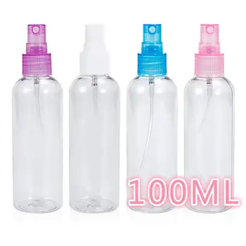 

1/2/5/10Pcs Transparent 100ml Empty Plastic Bottles Perfume Atomizer Spray Container Refillable Essential Oil Disinfection Water