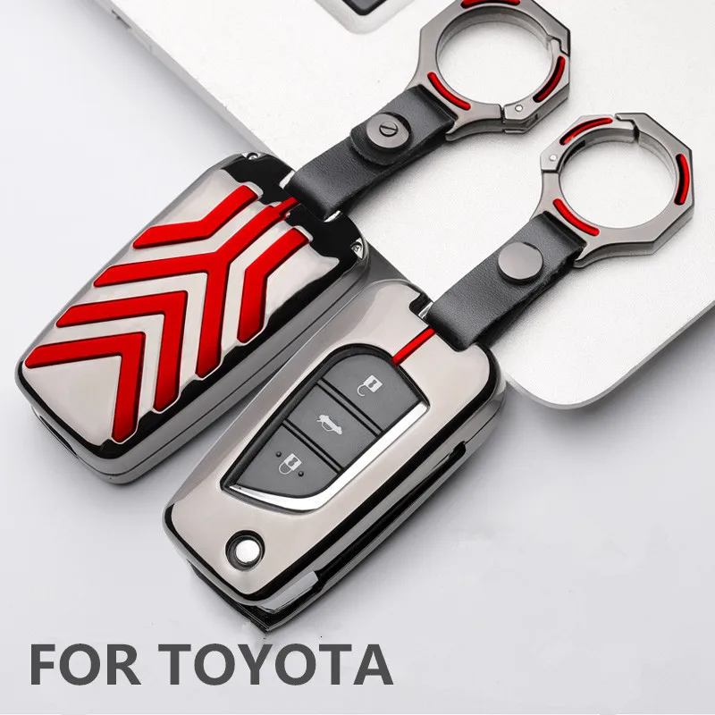 Чехол для ключей автомобиля из цинкового сплава для Toyota Crown Camry Corolla Avensis Verso Yaris Aygo Scion TC IM защитные аксессуары для стайлинга автомобилей