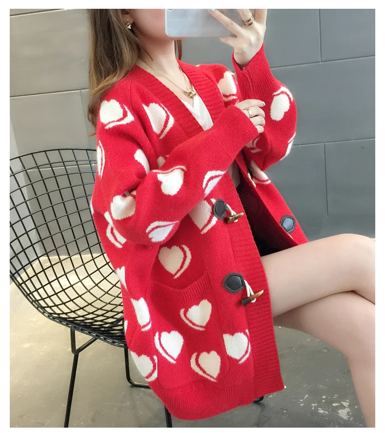 Свитер Кардиган Ранняя осень новая женская мода длинная Осенняя трикотажная куртка женская весна и осень