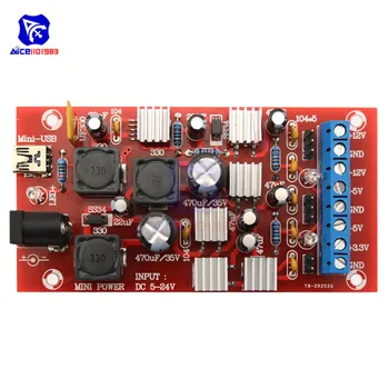 

diymore 5 -24V to ±12V ±5V 3.3V Mini USB Dual Power Supply Boost Single Turn Module Linear Regulator Power Supply DIY Kit