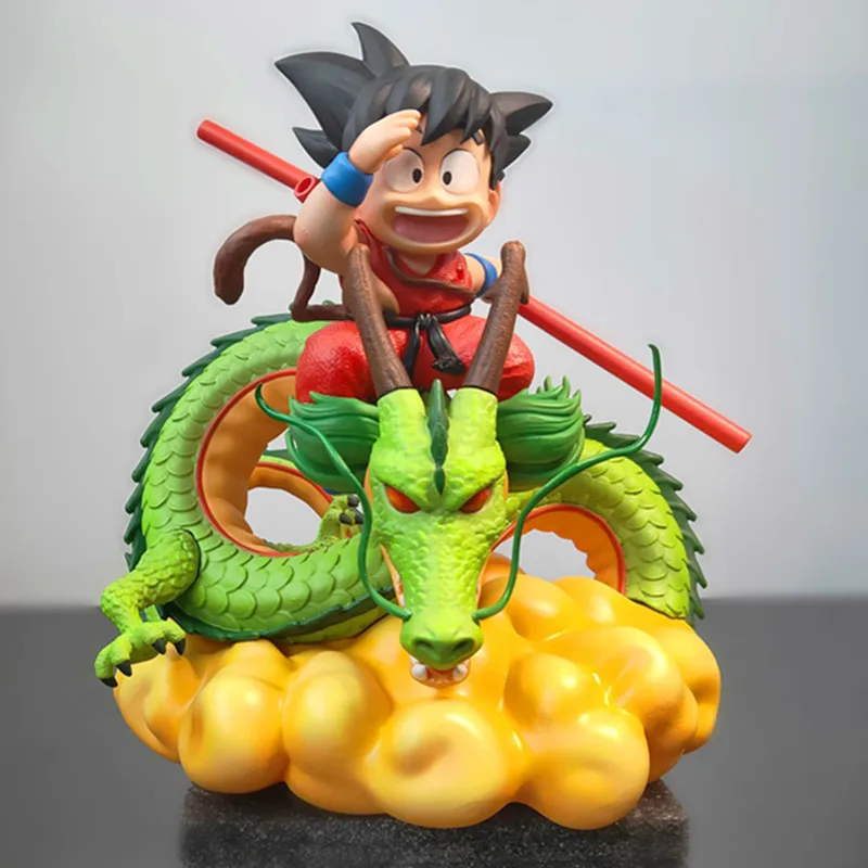 Аниме Драконий жемчуг Супер Saiyan Сон Гоку вызов Shenron GK Смола лимит Фигурка Статуя Коллекция Модель игрушки X3958