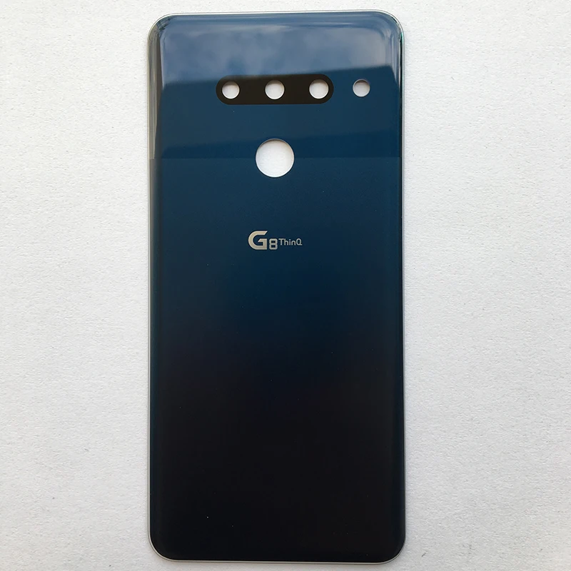 Новейший стеклянный задний корпус для LG G8 ThinQ 3 отверстия для камеры Крышка батарейного отсека задняя крышка корпуса