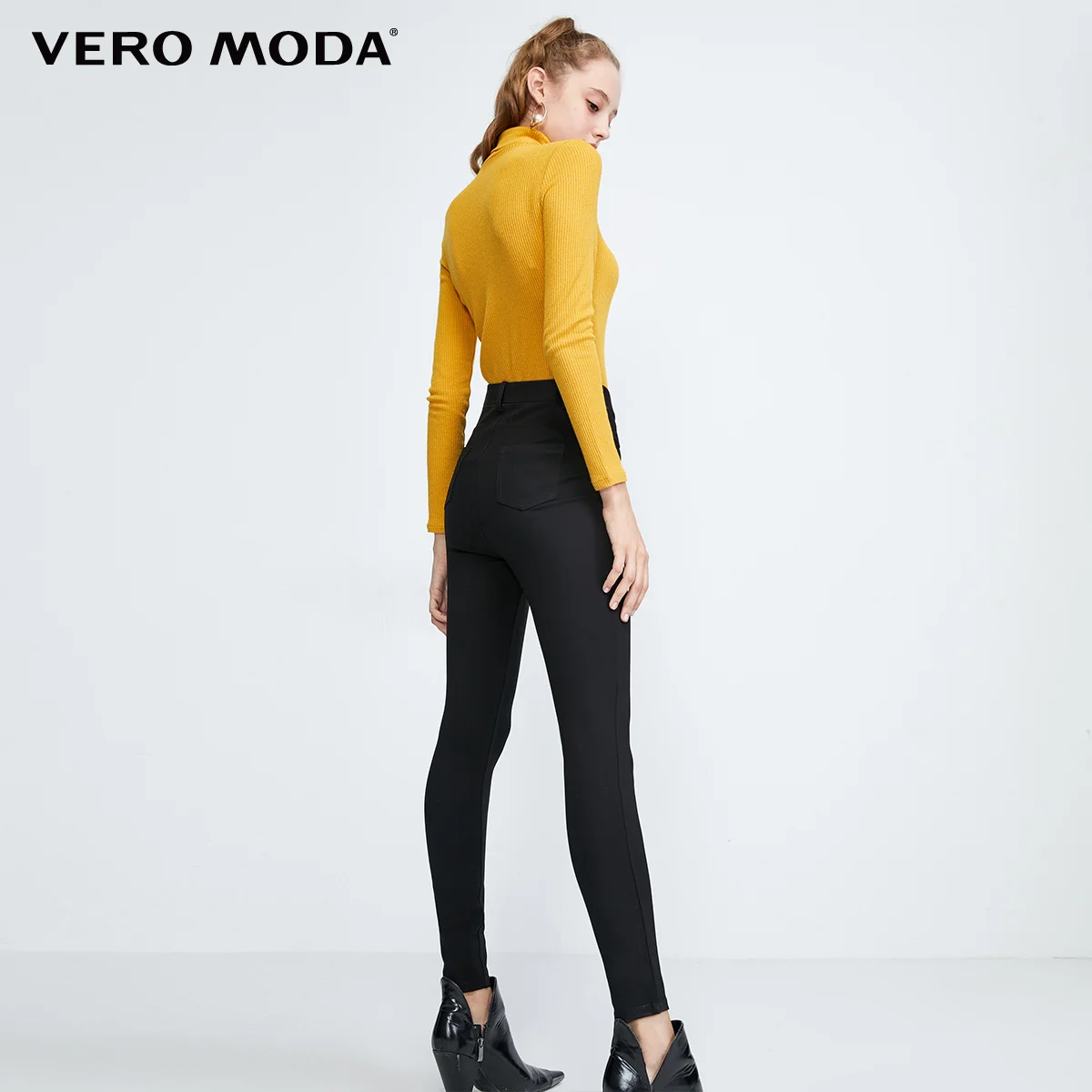 Женские облегающие Стрейчевые повседневные брюки с начесом Vero Moda | 319374504|Брюки