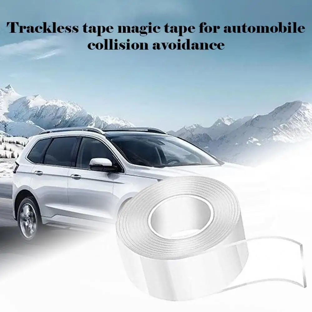 

Nano-Free Tape Car Anti-Collision Gel Magic Tape 2Mm Transparent Film Double-Sided Adhesive Durable Adhesive