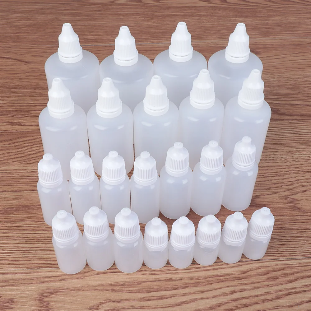 50pcs 5m/10ml/20ml/30ml/50ml/100ml Plastic Eliquid Dropper Bottles Vape juice Bottle with Childproof Cap with10 Funnels | Красота и