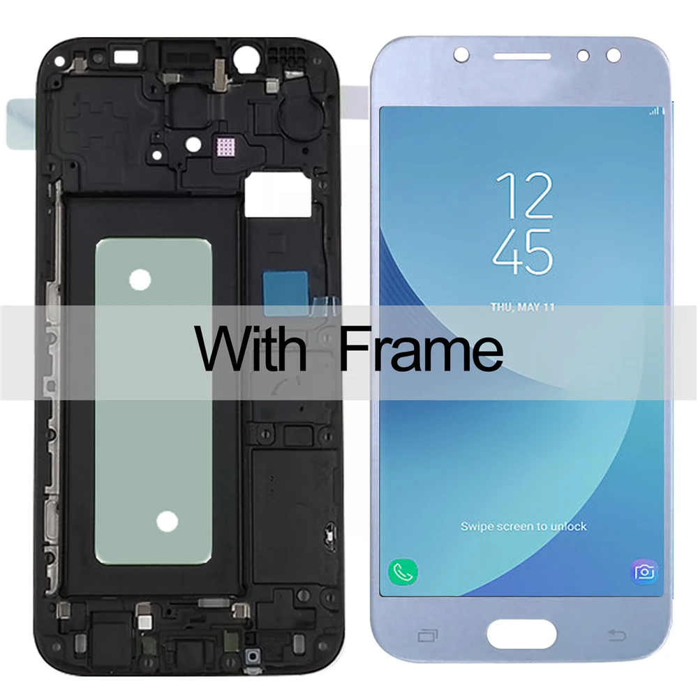 J530 ЖК-дисплей для Samsung Galaxy J5 Pro J530 J530F J530FN SM-J530F/M/DS сенсорный экран дигитайзер сборка Замена Рамки - Цвет: blue with frame