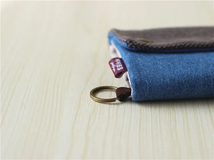 Handmade Three-Fold Fabric Wallet - Multi-Function Zipper Purse for Teens and Adults
