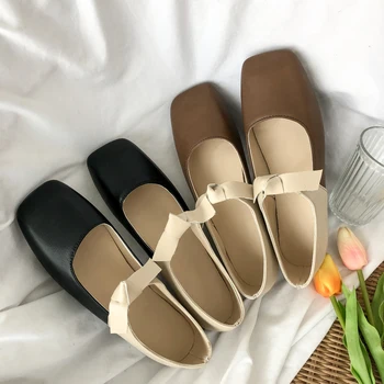 

2020 Spring New Retro Women Flat Shoes Tartan Design Round Top Metal Button Flat Loafer Zapatillas Mujer Tenis Feminino W33-59