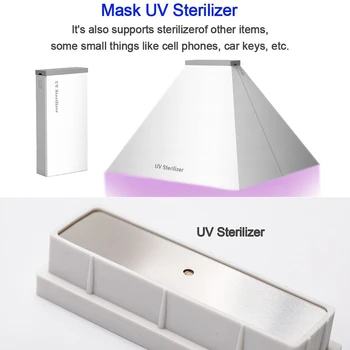 

5V Led Light phone mask UV Sterilizer Box Jewelry Cleaner USB uv Sanitizer стерилизатор Disinfection Cabinet Esterilizador