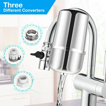 

Kitchen Faucet Tap Water Purifier Ceramic Filtration Cleaner Water Filter Ceramic Faucet Filter for Home Kitchen Faucet Tap
